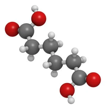 Adipic acid, nylon (polyamide) building block.adipic acid, nylon (polyamide)  Stock Illustration