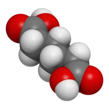 Adipic acid, nylon (polyamide) building block.adipic acid, nylon (polyamide)  Illustrazione stock