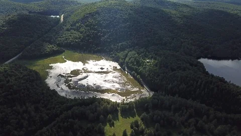 Adirondack Broll Drone Stock Footage 119425570