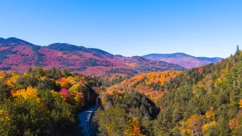 Adirondack Mountains in the Fall. Stock Photos