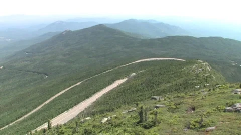 Adirondack Mountains viewed from the Top of Mount Whiteface Vídeo Stock 8646921