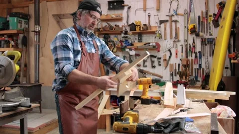 Adirondack order in progress Stock Footage 323061071