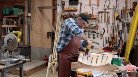 Adirondack order in progress Stock Footage 323780147