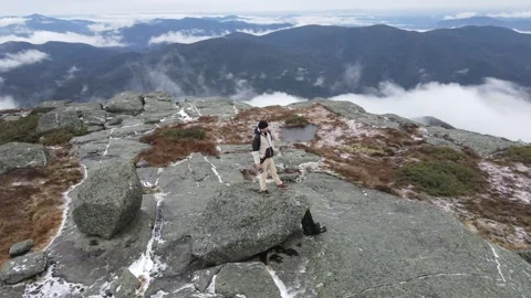 Adirondacks peaks in late fall Stock Footage 255631362