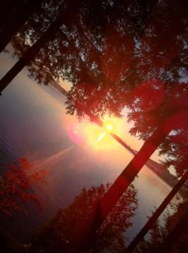 Adirondacks sunrise Stockfoto's