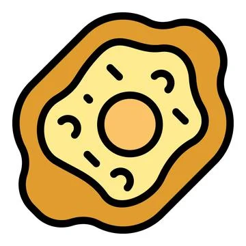 Adjara khachapuri icon vector flat Illustrazione stock