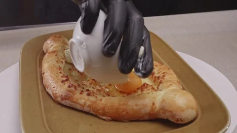 Adjarian khachapuri making. Stock Footage 313981702