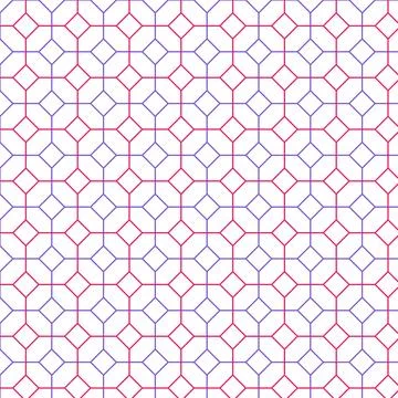 Adjointed Diamonds Patterns Stock Illustration