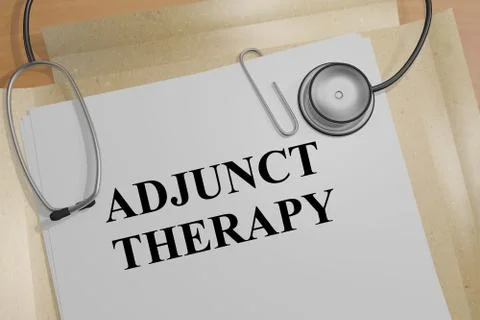 Adjunct Therapy - medical concept Illustrazione stock