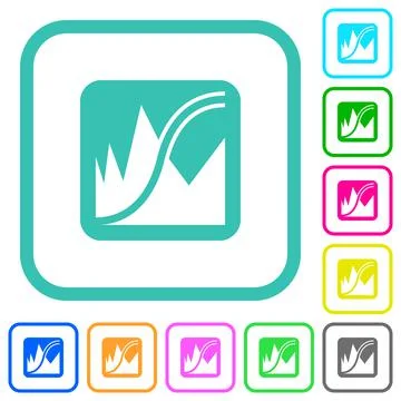 Adjust image curves vivid colored flat icons イラスト素材