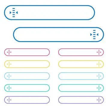 Adjust level icons in rounded color menu buttons 스톡 일러스트