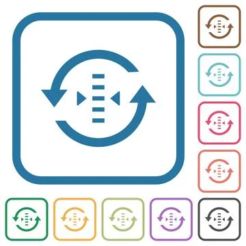 Adjust refresh rate simple icons 스톡 일러스트
