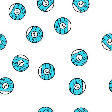 Adjust shower temperature vector seamless pattern Stock Illustration