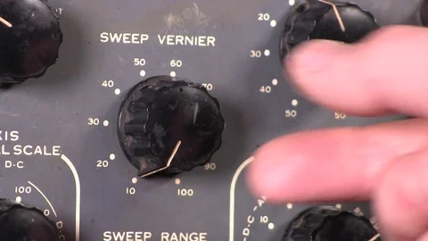 Adjust signal sweep frequency Stock Footage 84001618