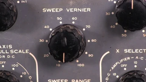 Adjust signal sweep frequency Stock Footage 84002077