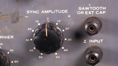 Adjust signal Sync Amplitude Stock Footage 84002127