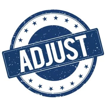 ADJUST stamp sign Stock Illustration