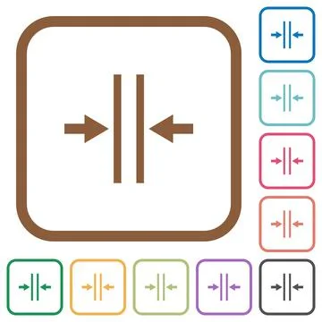 Adjust text column gutter simple icons 스톡 일러스트
