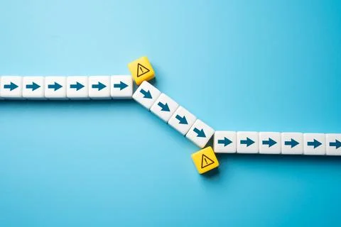 Adjust your course through a system of warnings and forecasts. Adjustment of  Stock Photos