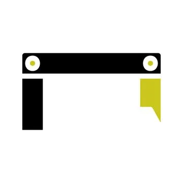 Adjustable Angle Tool Icon. Concept of precision, carpentry, and construction Stock Illustration
