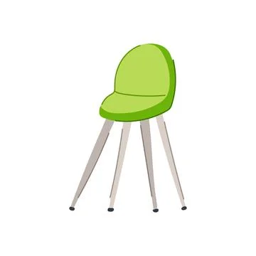 Adjustable bar stool cartoon vector illustration Illustrazione stock