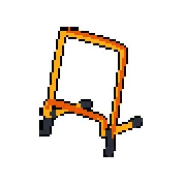 Adjustable book reading stand pixel art vector illustration Stock Illustration