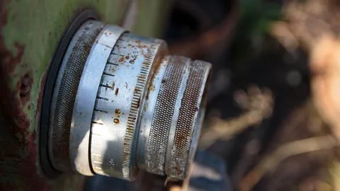 An adjustable circular element used for a lathe Stock Photos