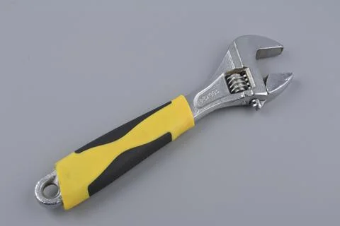 Adjustable Cresent Wrench Open. Stock Photos