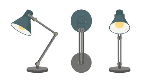 Adjustable Desk Lamp Stock Illustration