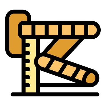 Adjustable drafting table with ruler for drawing and designing 库存插图