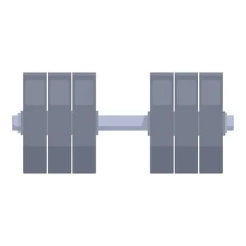 Adjustable dumbbell showing increasing weight for bodybuilding イラスト素材