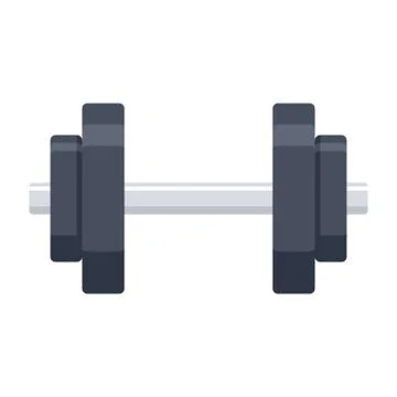 Adjustable Dumbbell Vector Icon Stock Illustration