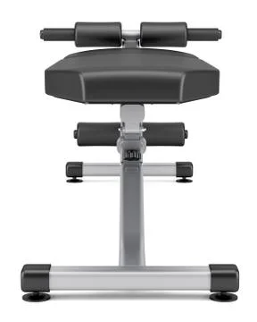 Adjustable gym bench isolated on white background Stock Illustration