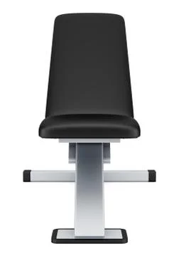 Adjustable gym bench isolated on white background Stock Illustration