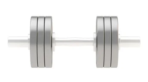 Adjustable metal dumbbell isolated Stock Illustration