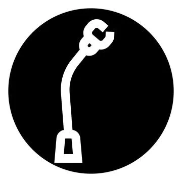 Adjustable open end wrench icon repairing fixing equipment Stockillustratie