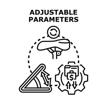 Adjustable parameters concept for customization and settings Stock Illustration