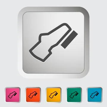 Adjustable pedal Stock Illustration