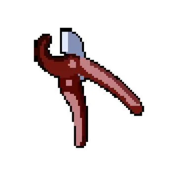 Adjustable pipe cutter pixel art vector illustration Stockillustratie