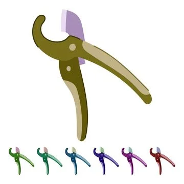 Adjustable pipe cutter vector cartoon graphic Stock Illustration