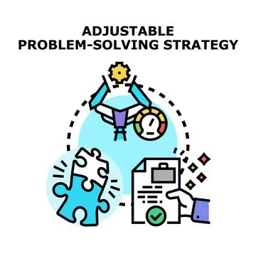 Adjustable problem solving strategy vector concept illustration イラスト素材