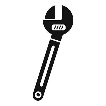 Adjustable repair key icon simple vector. Bike fix Illustrazione stock