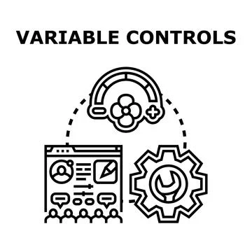 Adjustable settings and system controls concept vector Stock-Illustration