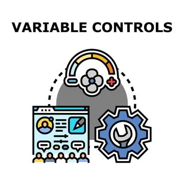 Adjustable settings and system controls concept vector Stock Illustration