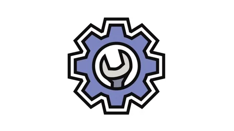 Adjustable settings color icon animation Stock Footage 326115720
