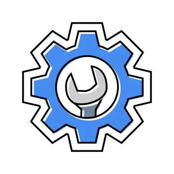 Adjustable settings color icon vector illustration Illustrazione stock