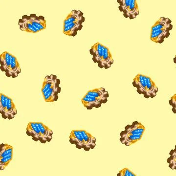 Adjustable settings isometric icon seamless pattern Illustrazione stock