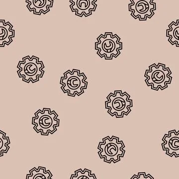 Adjustable settings line seamless pattern 스톡 일러스트