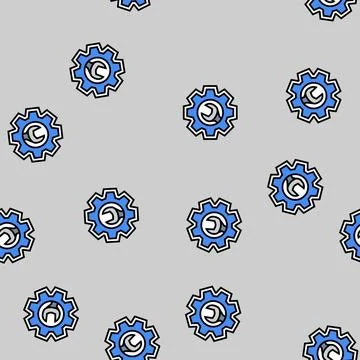 Adjustable settings vector seamless pattern 스톡 일러스트