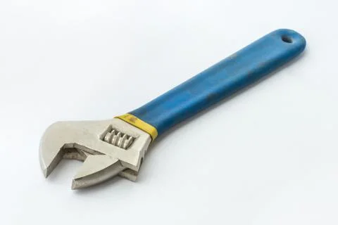 Adjustable spanner, close up Stock Photos
